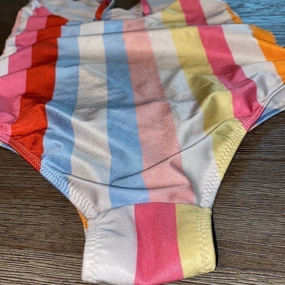 H&M striped one piece swim suit - Picture 3 of 4